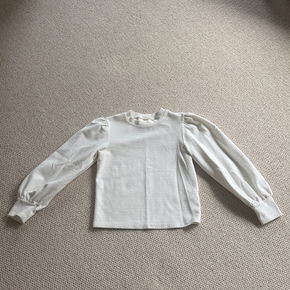 Maeve White Knit Top